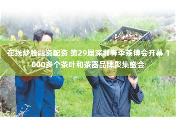 在线炒股融资配资 第29届深圳春季茶博会开幕 1000多个茶叶和茶器品牌聚集盛会